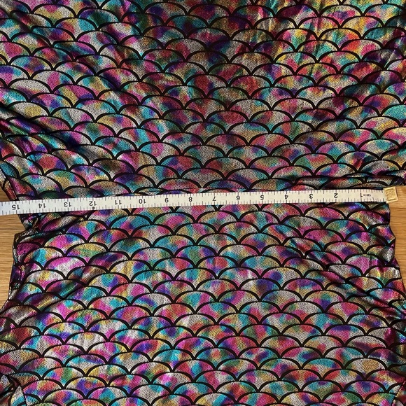 Vibrant Multicolor Scale Pattern Mini Costume Dress - Picture 4 of 6